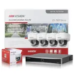 Kit Hikvision IP 4MP 4 Caméras PoE Audio Color Smart Hybride Light
