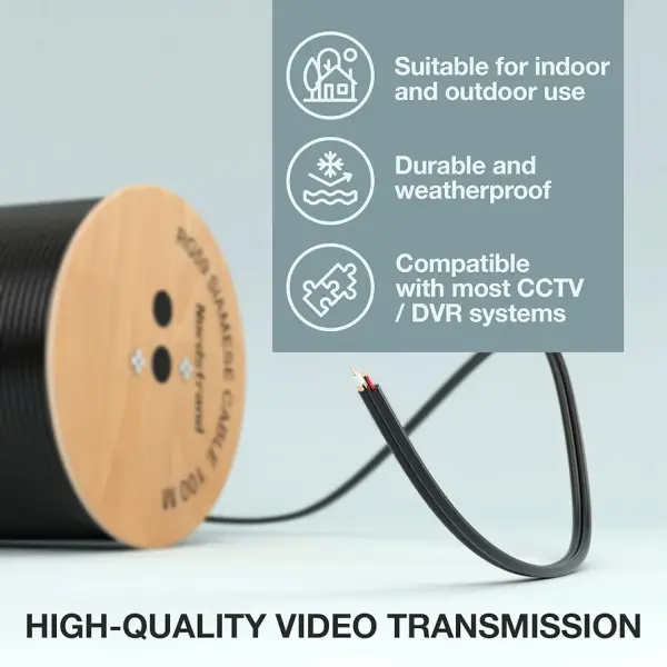 RG59 300M Coaxial câble CCTV RG59+Power