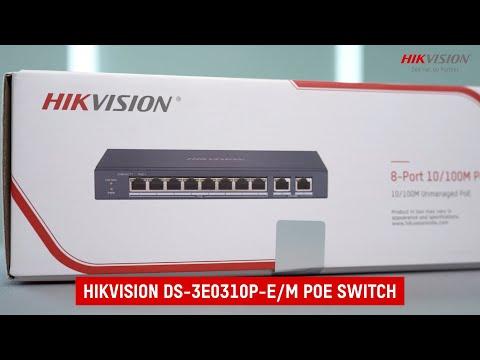 Switch 8 ports Gigabit Hikvision DS-3E1510P-EI/M Commutateur POE intelligent