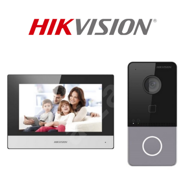 Kit d'interphone Vidéo IP DS-KIS603-P(C)
