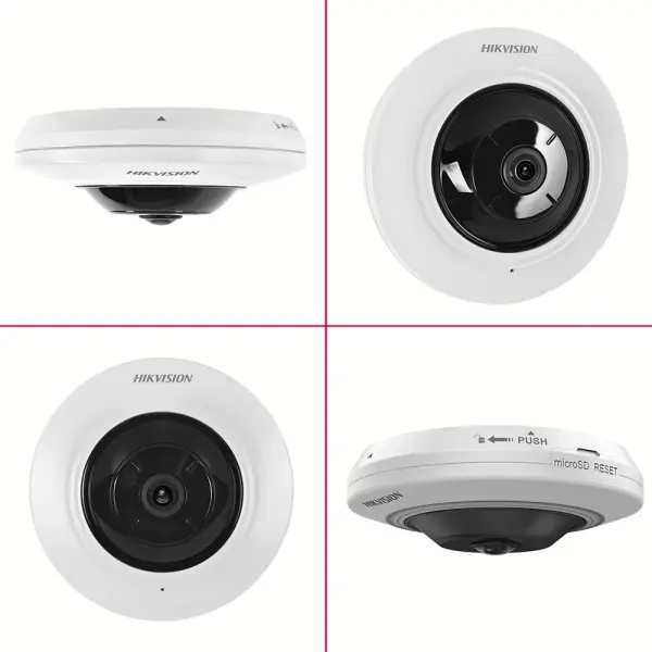 Fisheye 360° 5MP IP Hikvision caméras