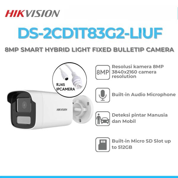 Hikvision IP 8MP PoE Audio Color Smart Hybride Light